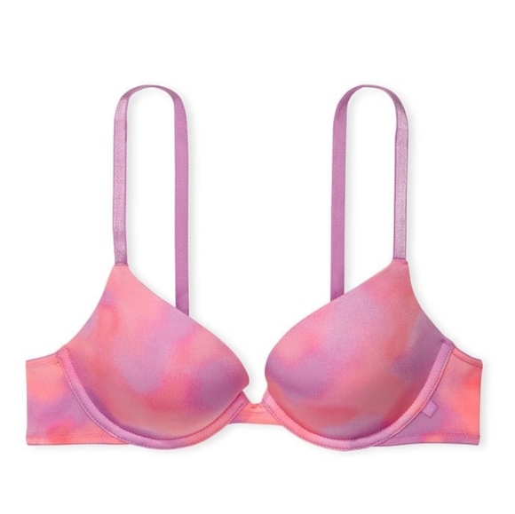 Victoria Secret- PINK Tie Dye Blur Swirl Push Up Bra-40C - Picture 1 of 3